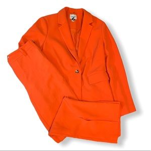 NWOT Nine West Neon Orange Suit